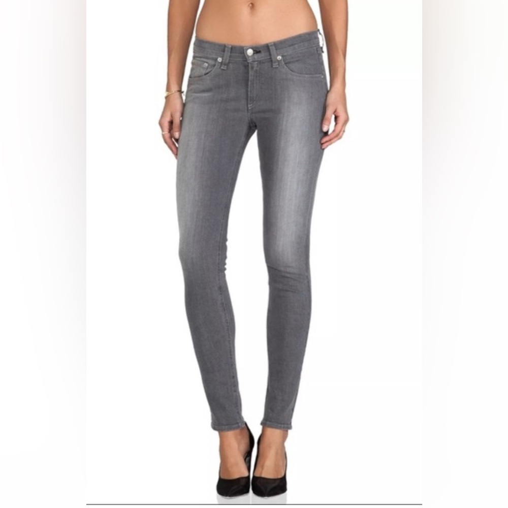 Rag & Bone Buxton Skinny Gray Denim Jeans Size 26